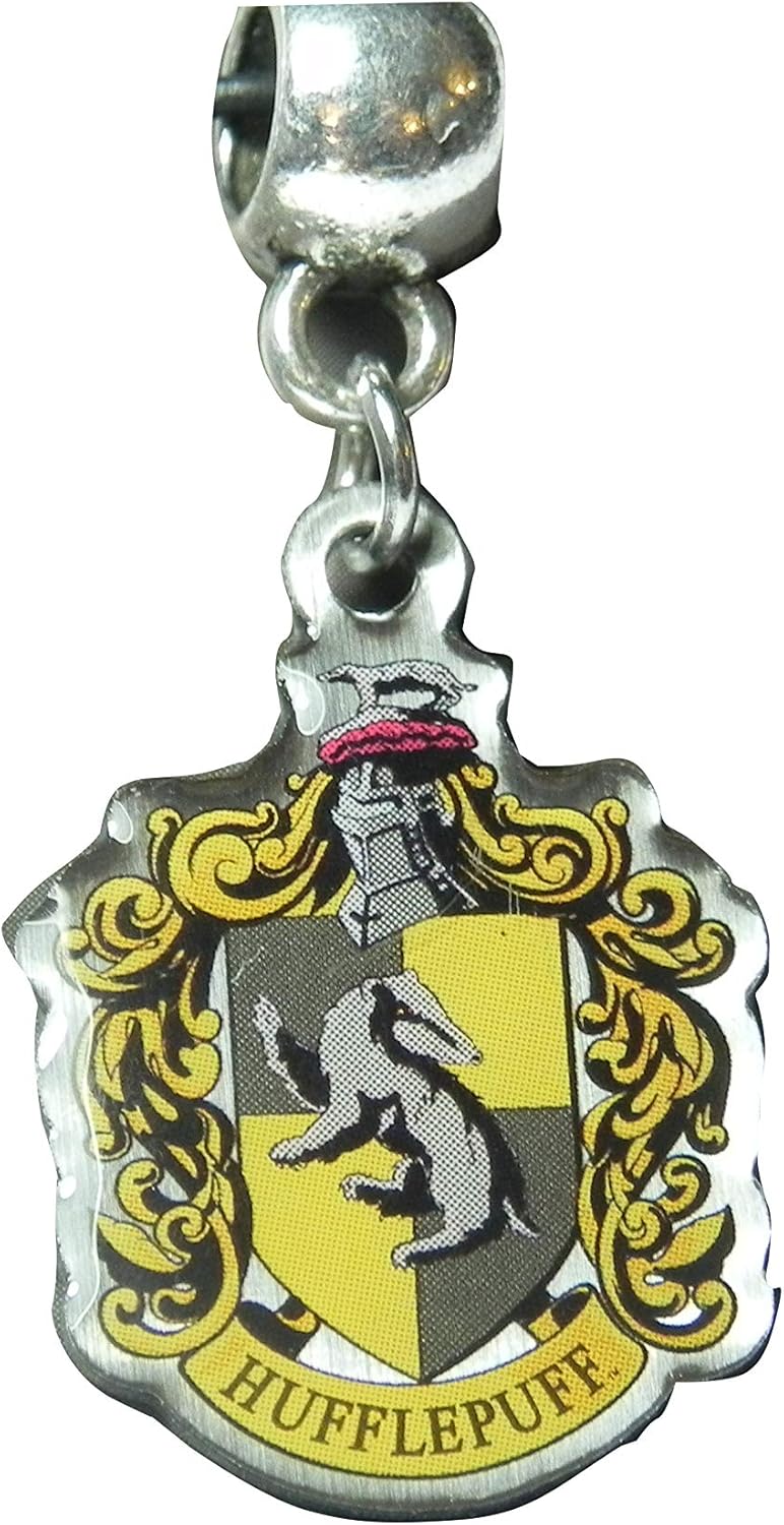 Harry Potter Anhanger Hufflepuff Wappen Slider Charm 1 7x2 4cm Schmuck Amazon De Schmuck
