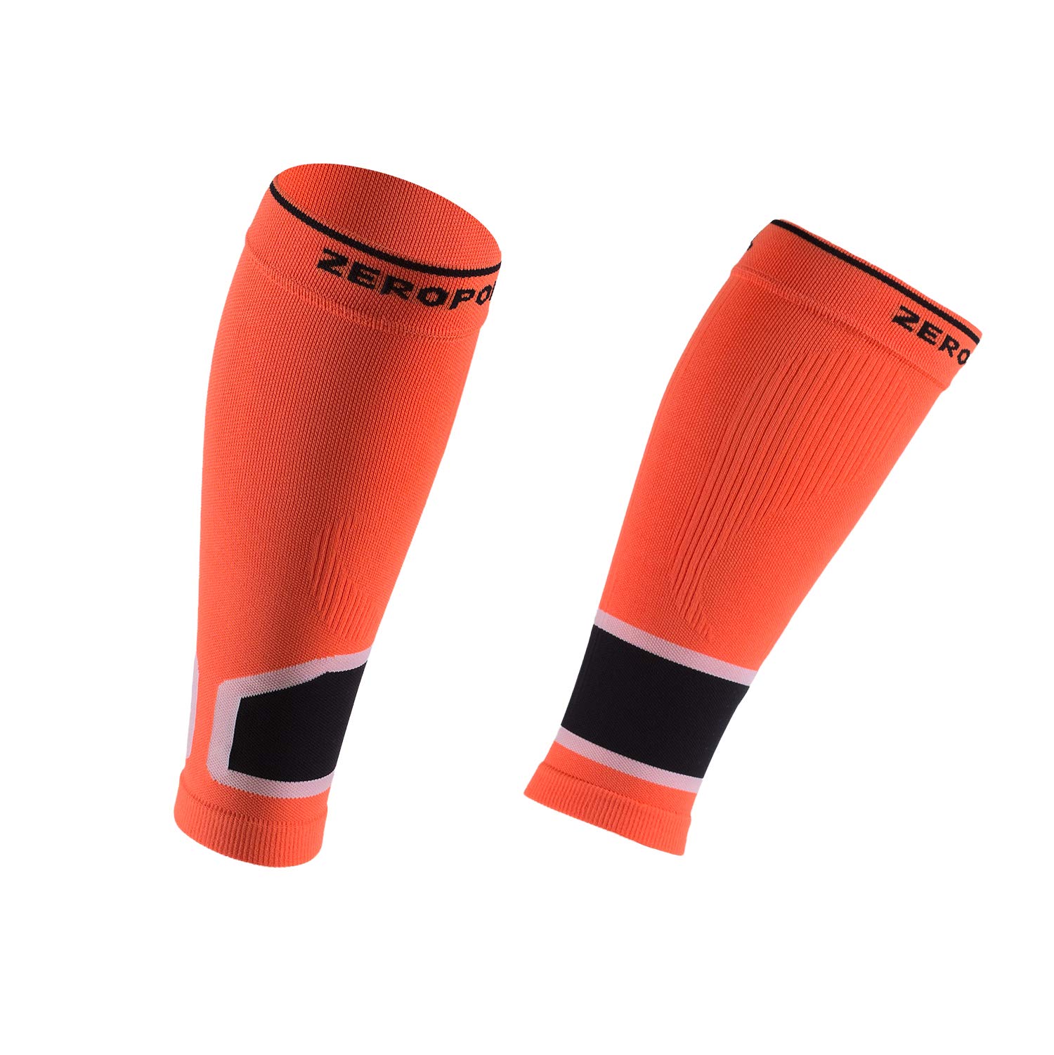 Zeropoint Intense 2.0 Compression Calf Sleeves (Devils Orange, X-Small)