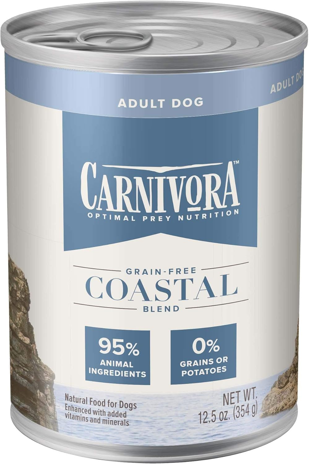 Blue Buffalo Carnivora Optimal Prey Nutrition High Protein, Grain Free Natural Adult Wet Dog Food Cans, Coastal Blend 12.5oz