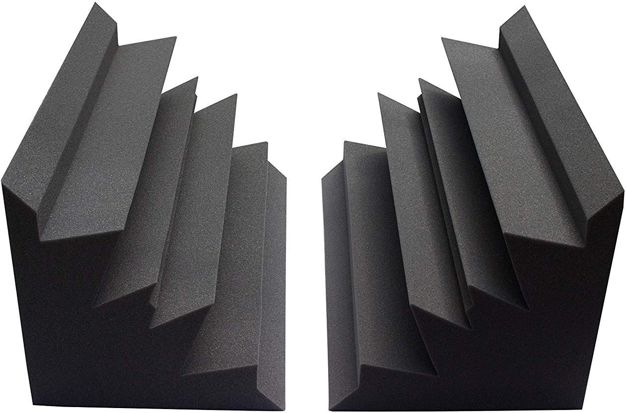 Bulk Acoustic Foam Bass Traps 24” x 12” x 12” XL Soundproofing Studio Foam Bass Trap Bundles (8 Pack)