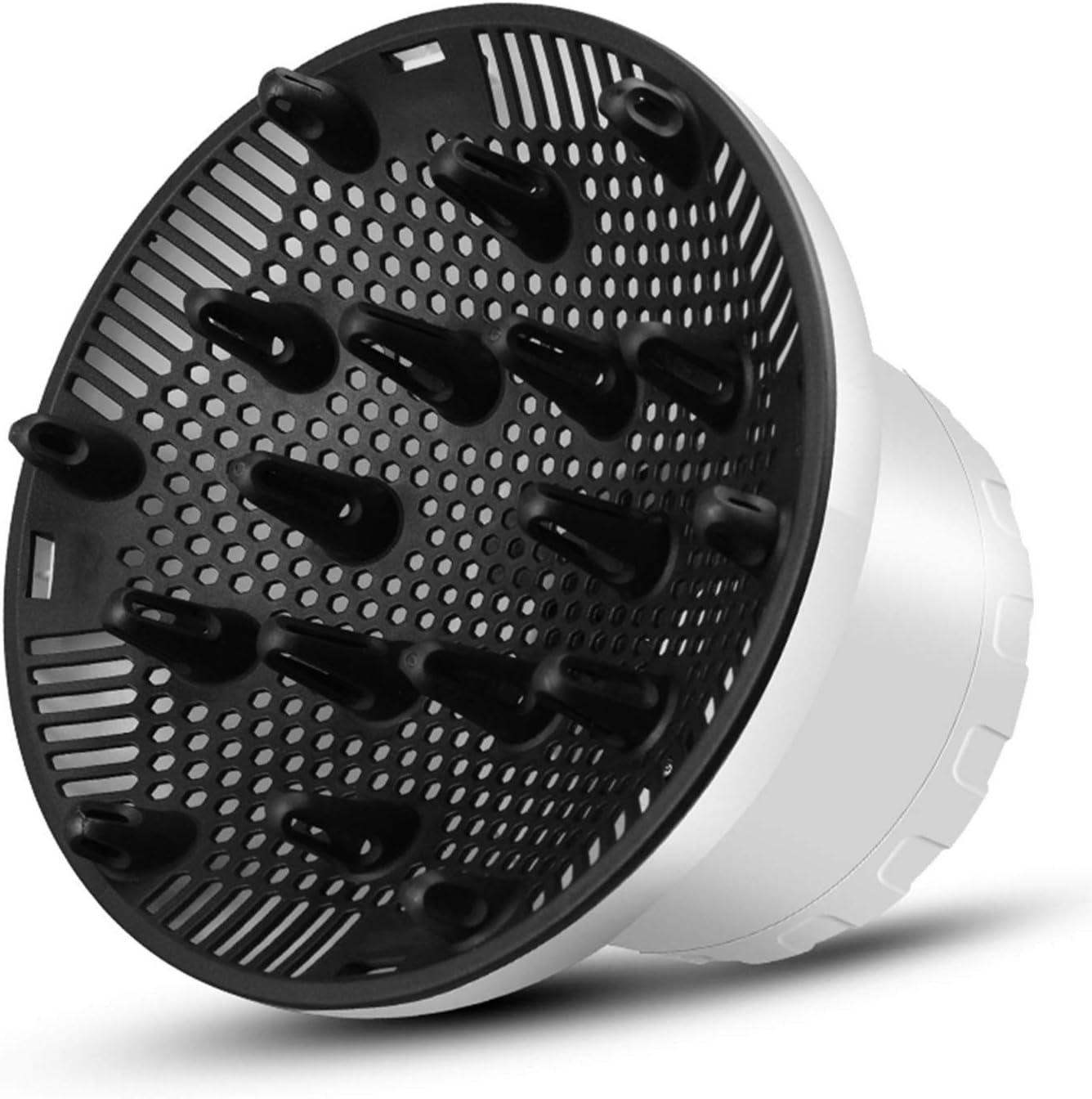 Hair Diffuser for Curly Hair, Universal Diffuser Hair Dryer Attachment, Professional Hair Dryer Diffuser with Honeycomb Design Fits 1.4-2.6 inches Nozzle