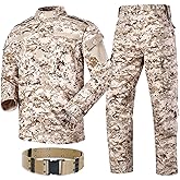 Military Tactical Mens Hunting Combat BDU Uniform Suit Shirt & Pants with Belt MC