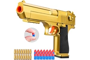 BSYZYANI Shell ejecting Foam Dart Realistic Pistol Blaster Pellet Soft Bullet Toy Gun Fake Gun Cool Stuff Birthday for boy Age6+ 7 8 9 10 11 12 Year Old Kid Gift Hand Gun