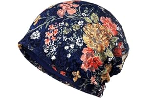 Glamorstar Floral Lace Beanie Hat Chemo Cap Stretch Slouchy Turban Headwear