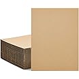 Juvale 50-Pack of Corrugated Cardboard Sheets 9x12, Flat Card Boards, Packaging Inserts for Shipping, Mailing, Arts and Crafts, DIY Projects, Packing Mailers, 2mm Thick