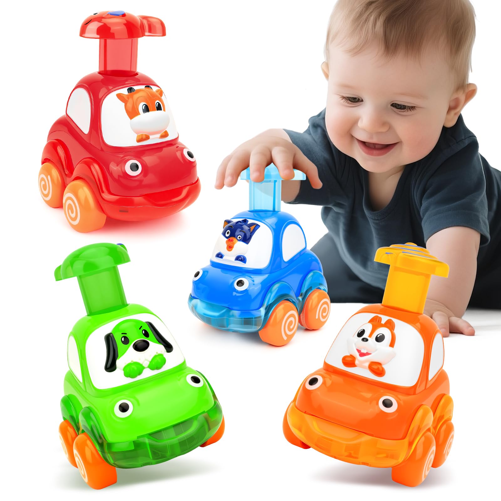 Photo 1 of ***ONLT 2**RED AND BLUE**
Baby Car Toys for One Year Old Boy Birthday Gift?Push and Go Cars for Toddlers 1-3 Newborn Infant 4pcs Vehicles Set for Kid 12-18 Months Toddler Toys First Birthday Gifts for 1-3 Year Old Boys Girls
