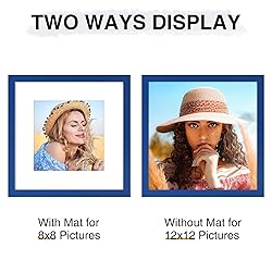 Vittanly 12x12 Picture Frame, Engineered Wood with