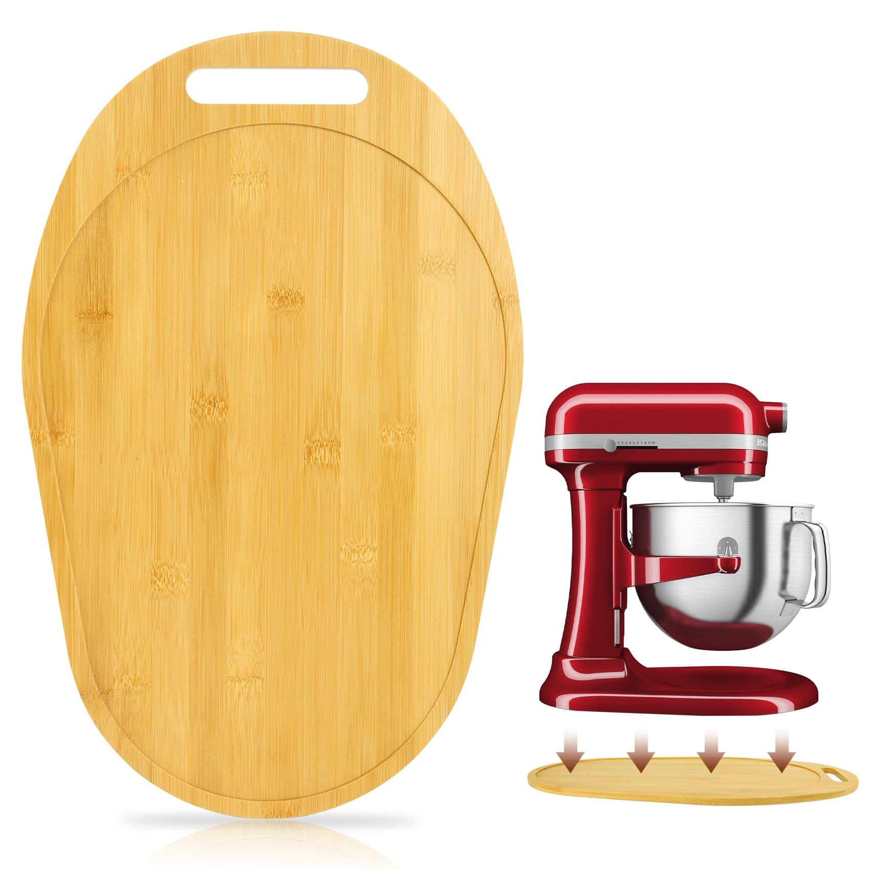 Photo 1 of **UNTESTED**
Mixer Slider Compatible with 5.5-8 QT Kitchen Aid Stand Mixers, Kitchen Countertop Storage Mover Sliding Caddy Mixer Slider Mat for Kitchen Aid Stand Mixer Accessories Attachment with Handle