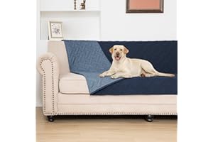 BOCTOPUG Dog Bed Cover for Pets Blankets Rug Pads for Couch Protection Waterproof Bed Covers Dog Blanket Furniture Protector Reusable Changing Pad (Navy Blue+Stone Blue, 52"x82")