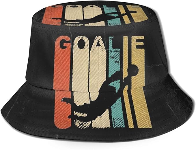 Soccer Goalie Fisherman's Hat Unisex Print Sun Hats Bucket Hat Black at