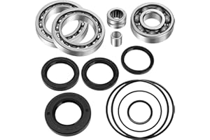 JAVIK Rear Differential Bearings Seals Kit for Honda FourTrax 300 TRX300 TRX300FW 2x4 4x4 1988-2000, OEM# 91051-HC4-003 91271-HC4-004 91271-HC4-004