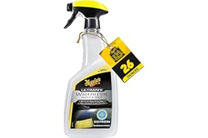 MEGUIAR'S Meguiar’s Ultimate Waterless Wash & Wax, Scratch-Free Cleaning Spray that Cleans and Protects Without Water, 2-in-1 Detailer for Shine, Cool Car Gifts for Men and Women, 26 Oz