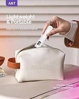 MelodySusie P-ART01R Cordless UV LED Nail Lamp LCD Eye Cover Rechargeable Mini view 5