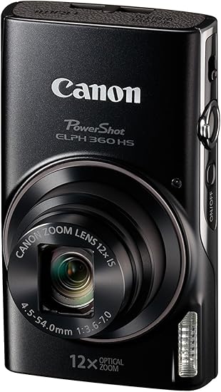 Canon Powershot Elph 330 Hs Comprar Amazon Com Canon Powershot Elph 360 Camara Digital Con Zoom Optico De 12x Y Estabilizacion De Imagen Wi Fi Y Nfc Color Negro Canon Camera Photo