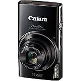 Canon PowerShot ELPH 360 Digital Camera w/ 12x Optical Zoom and Image Stabilization - Wi-Fi & NFC Enabled (Black)