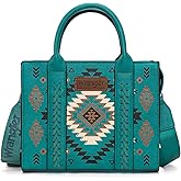 Wrangler Tote Bag for Women Western Purse and Aztec Satchel Handbag