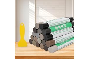 HOSIFIY Furniture Markers Touch Up, 20 Colors Wood Filler Sticks, Wood Wax Crayons for Repairing Scratches, Scuffs, Cracks, Holes on Furniture, Floors, Cabinets, Tables, and Doors - Gray Series