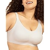 COMFELIE Seamless Wireless Bra for Women Comfort Everyday Spaghetti Bras with Vertical Stripes