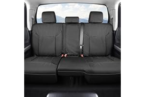 Truckiipa Rear Seat Covers for Dodge Ram, Automotive Seat Covers for Cars Trucks, Pickup Car Seat Cover Oxford Protector, Fit for 2009-2018 Ram 1500 Crew Cab,2010-2024 Ram 2500 3500 Crew Cab,Black