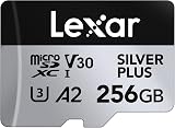 Lexar Silver Plus 256GB Micro SD Card UHS-I A2 V30 U3 205MB/s 150MB/s with
