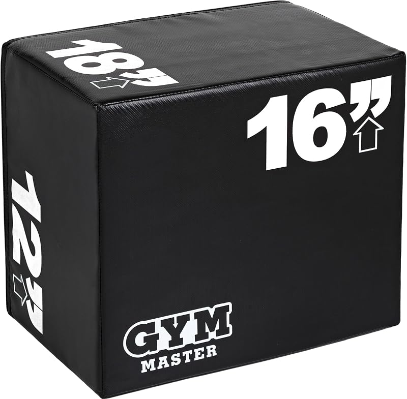 GYM MASTER High Density Foam Plyo Jump Box 12 x 16 x 18 inches