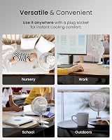 Pro Breeze 6 Inch Clip On Fan - 2 Speeds, 360° Rotation, Silent Operation view 9