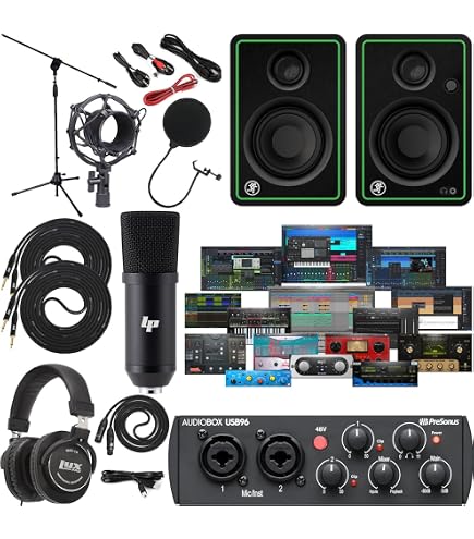 Amazon.com: PreSonus AudioBox 96 Studio Bundle – USB-C 2-in/2-out