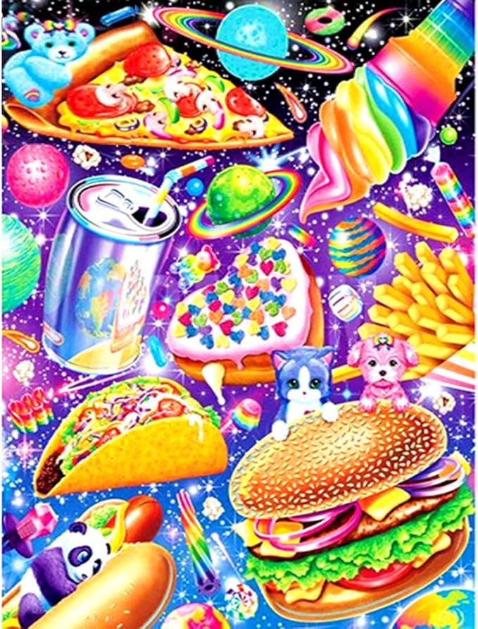 Diamond Painting Colorful Food Kits for Adults Round 5D DIY