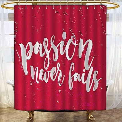 Amazon Com Anhounine Quote Shower Curtains Sets Bathroom Passion