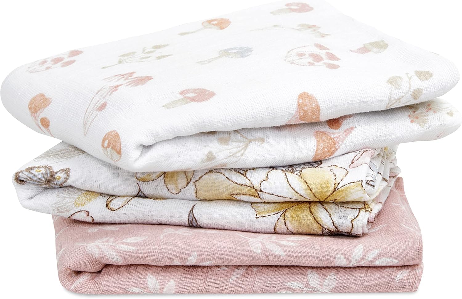 aden + anais™ musy squares 3 pack organic cotton muslin outdoors (Earthly)