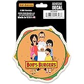 Bob’s Burgers Adhesive Vinyl Decal - Iconic Bob's Burgers Sticker Featuring The Belcher Family