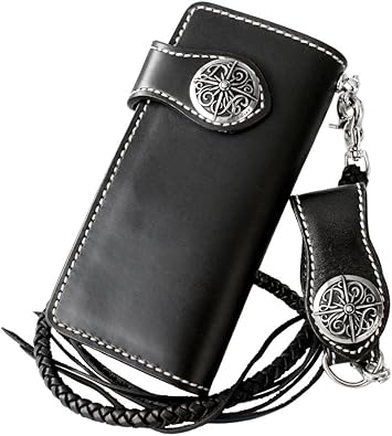 Amazon 4点セット 財布 長財布 メンズ 本革 レザー ヌメ革 シンプル ロープ ベルトループ ドロップハンドル Days Art デイズアート 財布