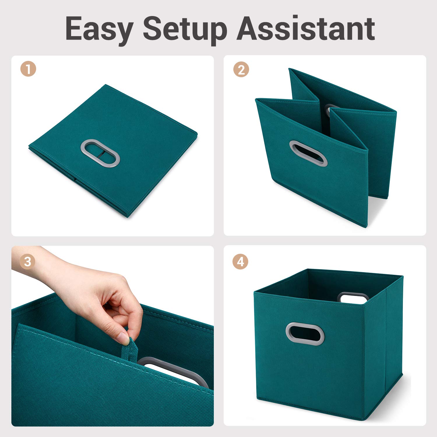 MaidMAX Storage Bins 12x12x12, for Home Organization and Storage, Toy