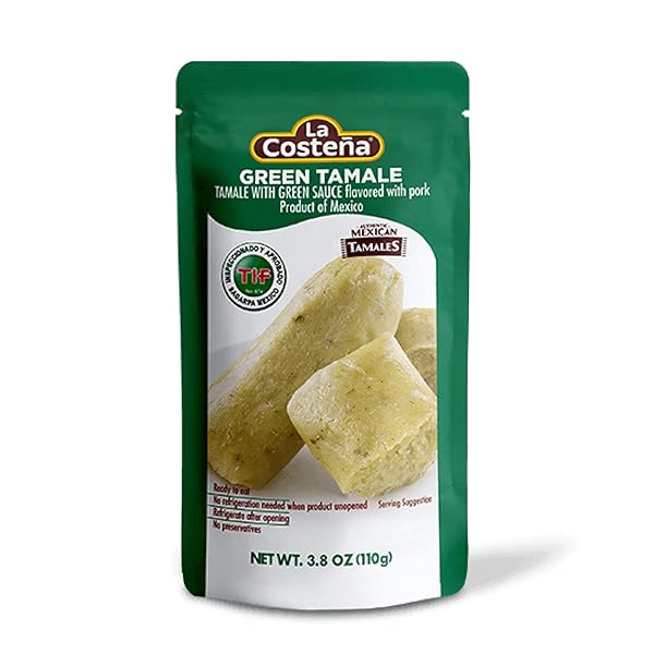 LA COSTEÑA TAMALES VERDES, PORK FLAVOR, MICROWAVEABLE, NO...
