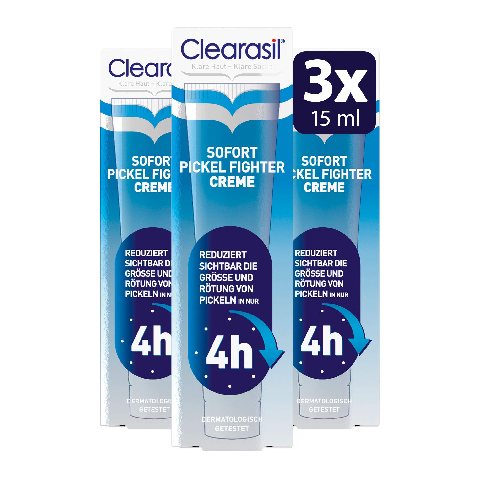 Clearasil Sofort Pickel Fighter Cream Pack of 3 x 15 ml