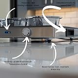 Callow Retail Electric Plate Warmer Tray 56cm Food Heater Adjustable Temp Glass view 3