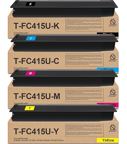 Amazon.com: Toshiba Genuine TFC505UC Cyan Toner Cartridge for use