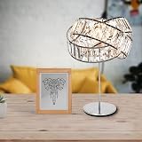 Giggi Modern Chrome Light Shade with Clear Acrylic Crystals 29cm Pendant view 5