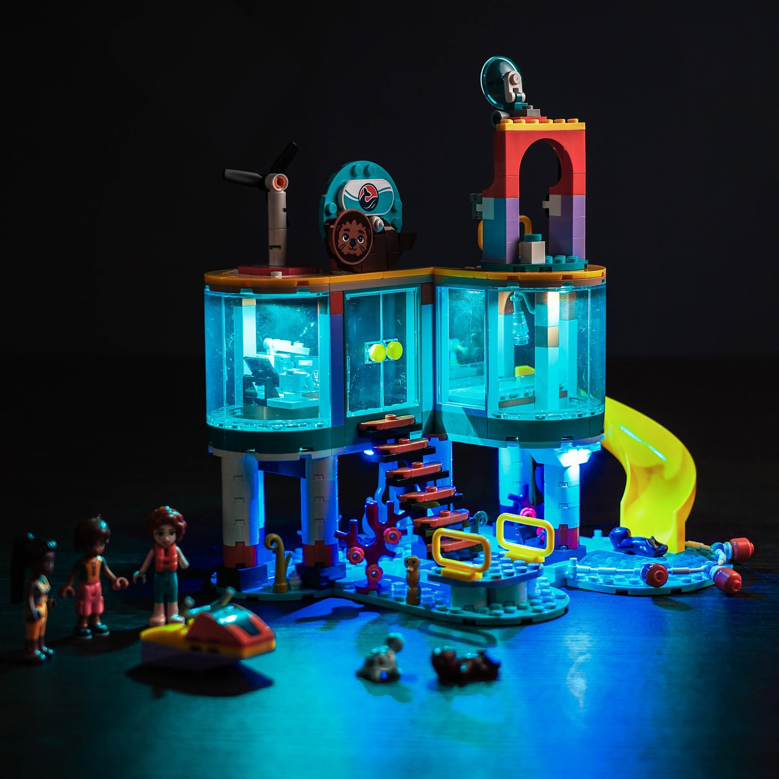 Light Kit for Lego Sea Rescue Center, Lighting Set for Lego 41736 Friends Sea Rescue Center - Not Include Models, Just Light Kit — image 1