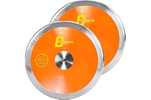AKABIKE 2pcs Throwing Discus - Official Track and Field High Spin, Low Spin Discus for High School and College Throwers - Outdoor Practice and Competition Discus (1.0KG / 1.6KG / 2.0KG)