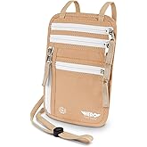 HERO Neck Wallet - RFID Blocking Passport Holder, Easy to Conceal and Pouch