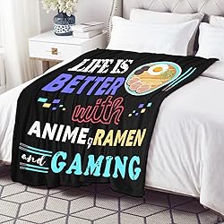 Anime Throw Blanket, Ramen Noodle Blankets,Life is