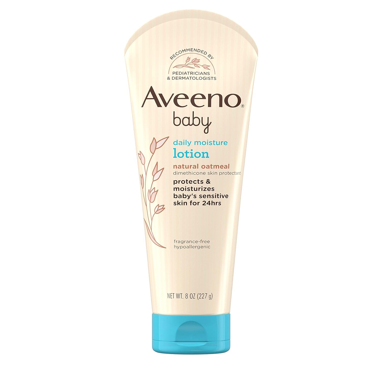 Aveeno Baby Daily Moisture Lotion With Natural Colloidal Oatmeal Dimethicone Fragrance Free 8 Ounce Pack Of 1 Aveeno Baby Daily Moisture Lotionabdl Companypampers Pure Size 7