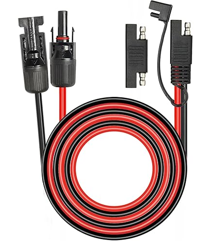 Goupchn Connecteurs Panneau Solaire Vers SAE Câble Adaptateur 10AWG
