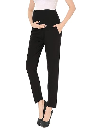 pregnancy black work pants