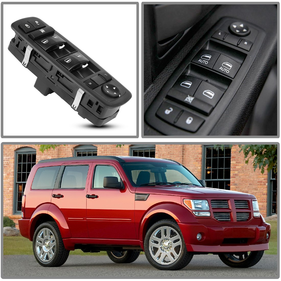 Amazon.com: Power Master Window Switch 4602632AG - for Jeep Liberty Dodge  Nitro Journey 2008 2009 2010 2011 2012 - Single AUTO Down - Mirror Switch,  ...