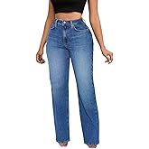 BubFee Women's Wide Leg Jeans High Waist Baggy Denim Pants