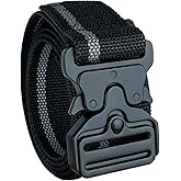 MELOTOUGH Quick Release Work Belt 1.5 Inch Web Work Tool Belt with Heavy Duty Metal Buckle for Tool Pouch, Construction, Electrical (Grey)