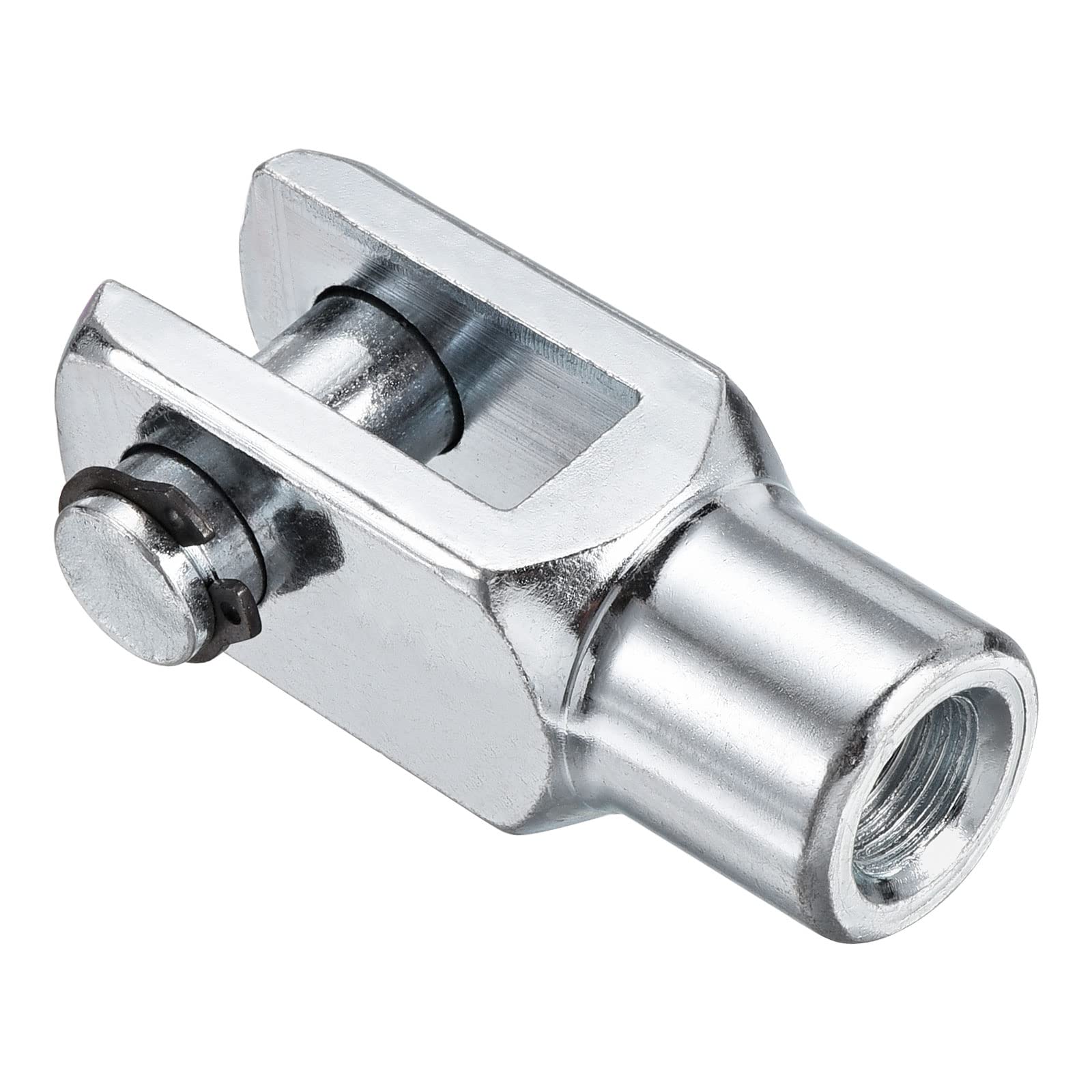 PATIKIL Air Cylinder Rod Clevis End 62mm Length M12x1.25 Female Thread Y Connector, Silver