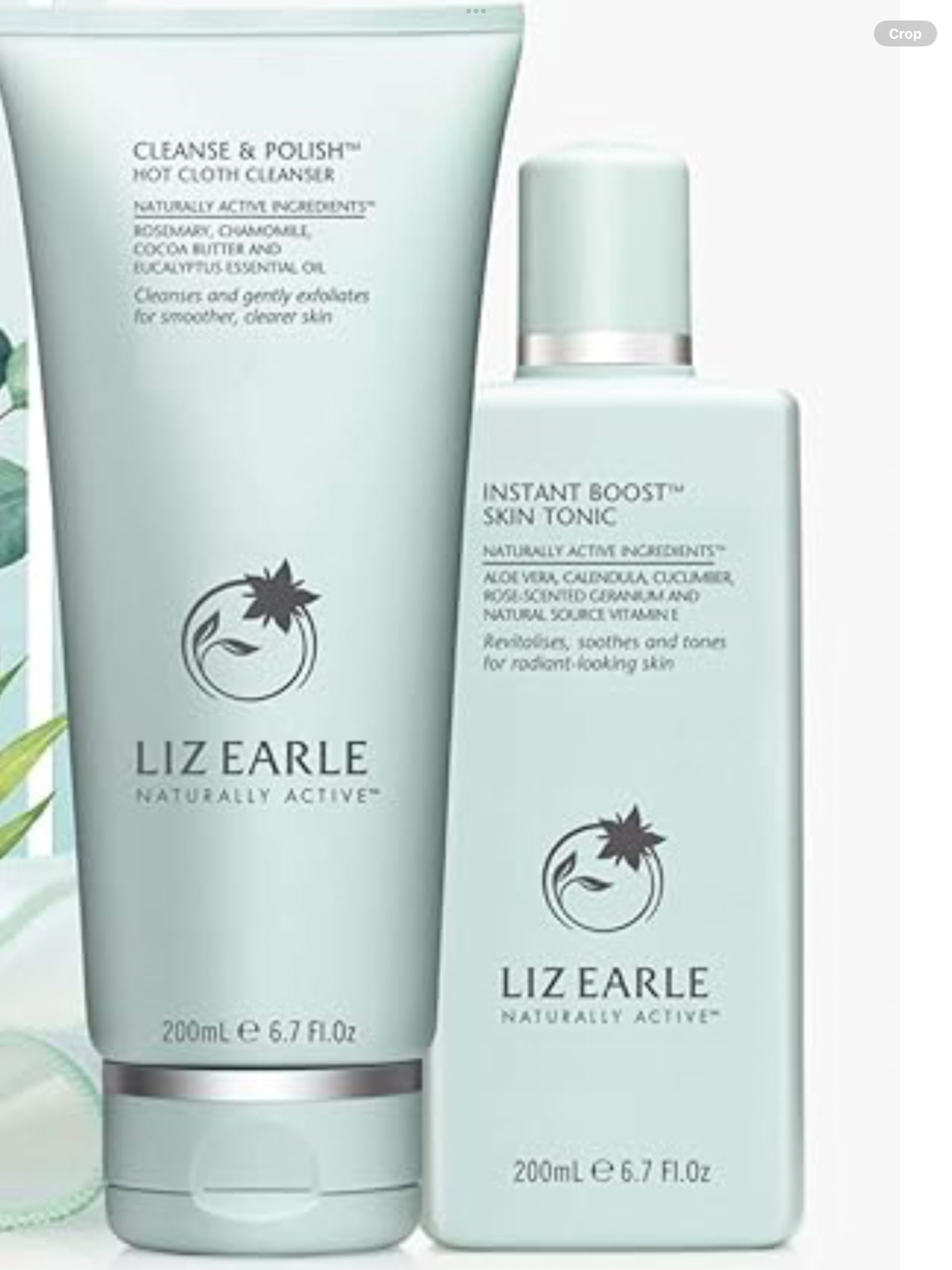 Liz Earle Cleanse & Polish 200ml & Instant Boost Skin Tonic 200ml